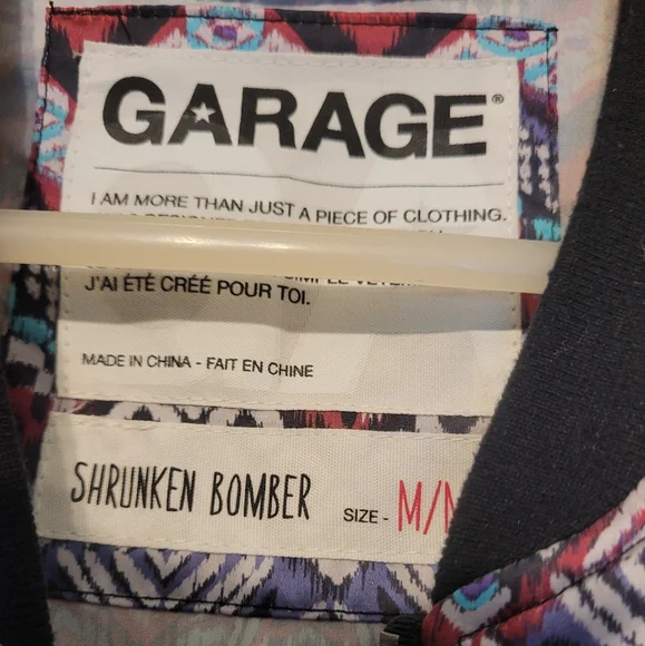 Free With Purchase Garage bomber jacket - Picture 2 of 4